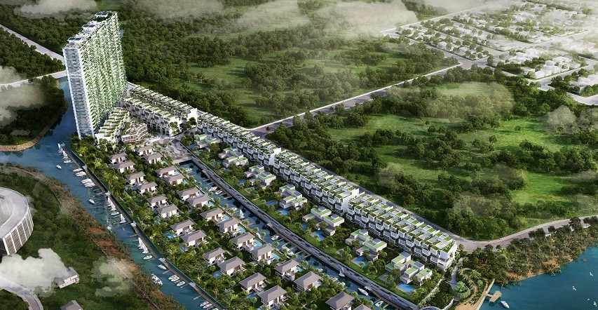 City Villa bao gồm 64 căn, 1 hầm và 5 tầng nổi và dự kiến bàn giao trong quý II/2018. Ảnh: Evergreen.