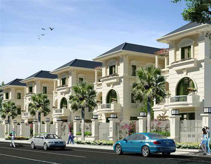 Kiến trúc nhà sử dụng nhiều đường trang trí dạng hình vòm, cột trụ nên mang đến vẻ đẹp cổ điển hơn. Ảnh: Kientrucbietthuphap.