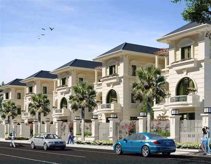 Kiến trúc nhà sử dụng nhiều đường trang trí dạng hình vòm, cột trụ nên mang đến vẻ đẹp cổ điển hơn. Ảnh: Kientrucbietthuphap.