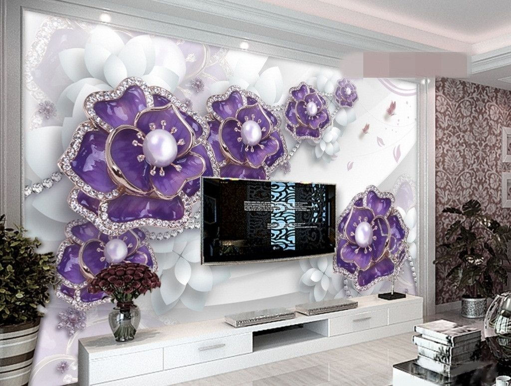 Ngày nay, tranh gián tường 3D giả ngọc được nhiều gia đình ưa chuộng bởi vẻ sang trọng và thể hiện sự quyền quý. Ảnh: Giaydantuongbaoviet.