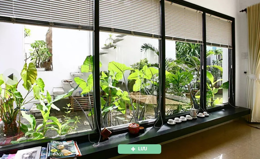 Không gian thưởng trà, đọc sách lý tưởng bên khung cửa sổ.