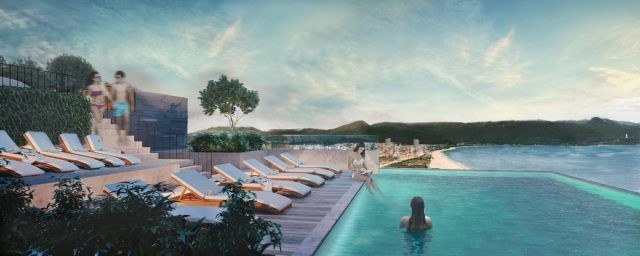 Bể bơi ngoài trời.