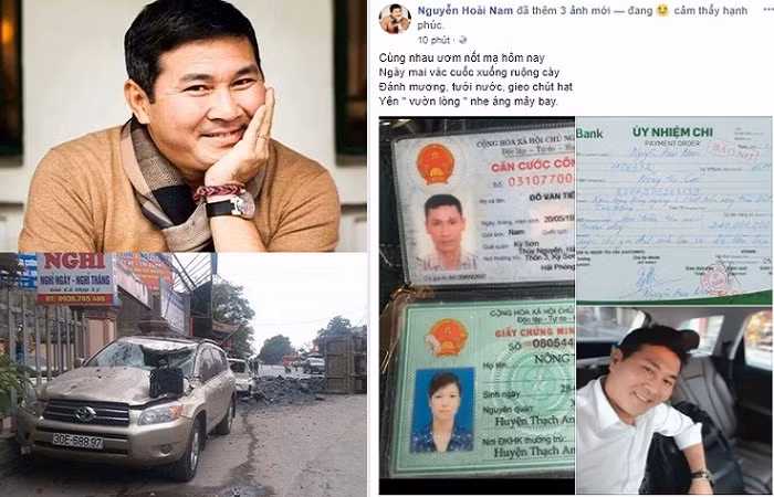Những ngày gần đây, tên tuổi doanh nhân Nguyễn Hoài Nam được nhiều người nhắc đến khi ông đứng ra giúp tài xế Đỗ Văn Tiến (Hải Phòng) chi trả khoản bồi thường 240 triệu đồng sau khi anh này bẻ lái để cứu người. Ảnh: VTC.