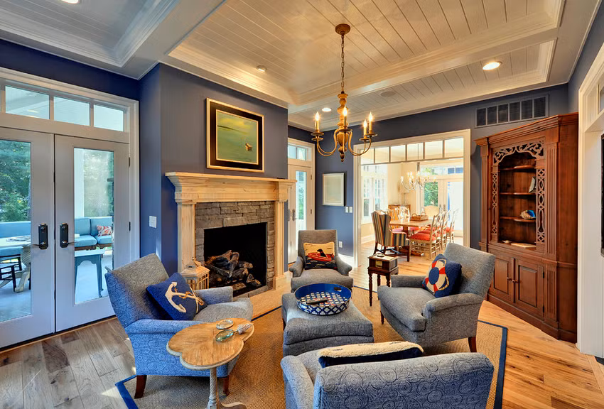 Việc kết hợp giữa các màu sắc với các chi tiết nội thất giúp tạo ra một không gian vừa giản dị, vừa đủ chiều sâu. Ảnh: Pose.