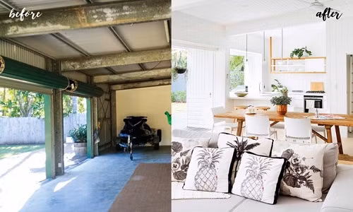 Nằm trên vịnh Byron (Australia), một nhà kho cũ 80m2 đã lột xác thành nhà cấp 4 với không gian sống lý tưởng sau 3 tháng cải tạo.