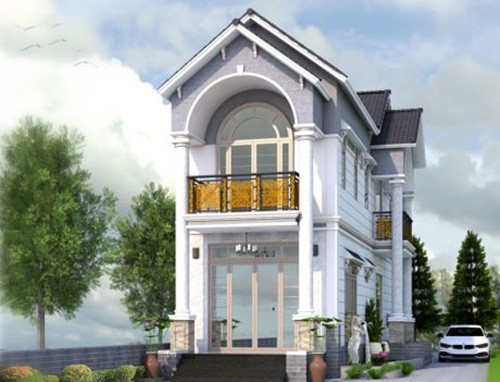 Nhà phố mái thái 2 tầng thiết kế đơn giản ngày càng được người dùng quan tâm. Ảnh: Kientrucduongdai.