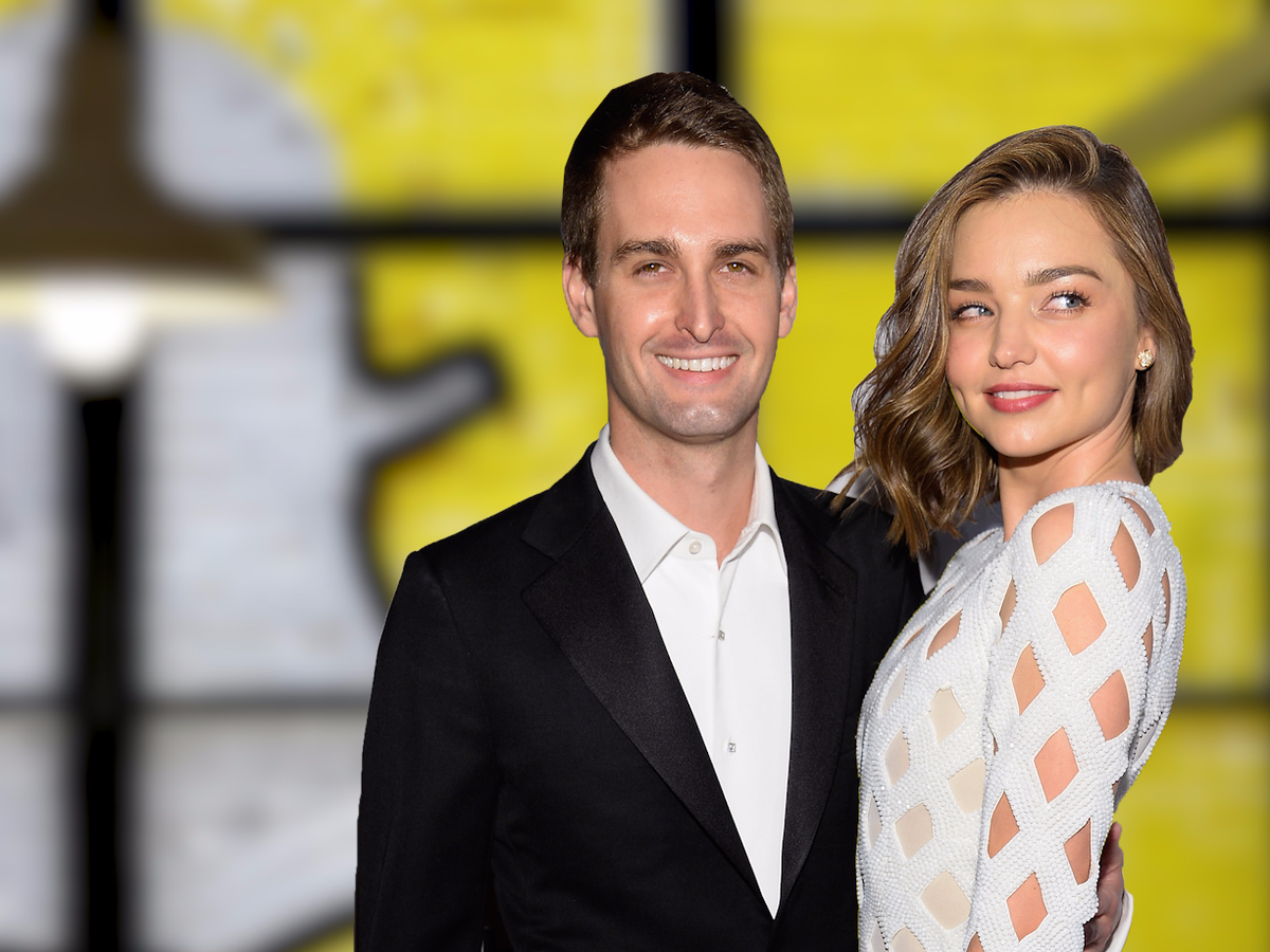 Chàng tỷ phú trẻ Evan Spiegel đã kết hôn với siêu mẫu nổi tiếng Miranda Kerr giữa năm 2017. Cặp đôi được tạp chí Time bầu chọn là một trong 7 cặp đôi quyền lực giàu có nhất thế giới. Ảnh: BI.
