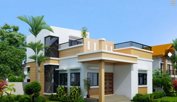 Sân vườn là yếu tố tạo nên không gian xanh cho căn biệt thự hiện đại. Ảnh: Thietkethicongnhadep.