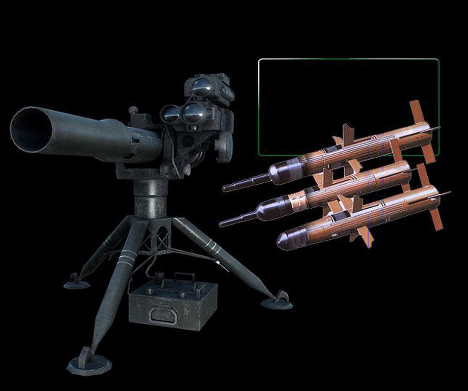 Tên lửa chống tăng hạng nặng dẫn đường bằng dây TOW-2A, được sản xuất bởi Công ty Raytheon Systems; đây là phương tiện chống tăng chủ yếu được trang bị cho các đơn vị bộ binh, bộ binh cơ giới, đổ bộ đường không, thủy quân lục chiến; có nhiệm vụ tiêu diệt xe tăng, xe bọc thép, cơ giới; các mục tiêu điểm như công sự kiên cố, hỏa điểm…