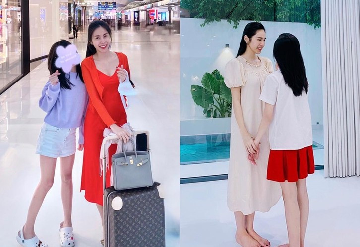 Mặc những ồn ào bủa vây, Thủy Tiên có cuộc sống đời thường hạnh phúc bên Công Vinh và con gái. Ảnh: FBNV