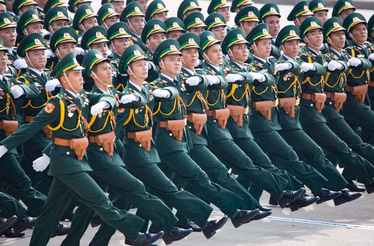 Khối sỹ quan biên phòng. Nguồn ảnh: Tuổi Trẻ