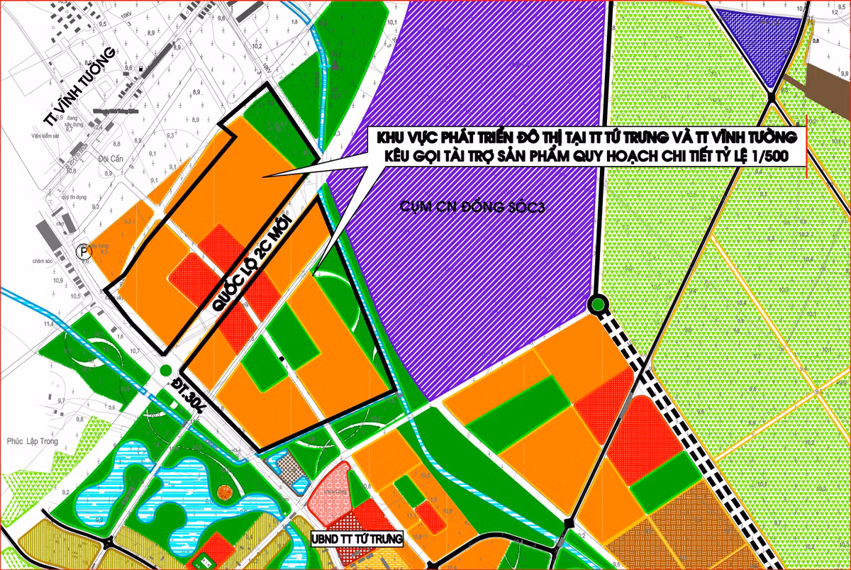 Nham lan quy hoach, Vinh Phuc dieu chinh du an KDT hon 30ha