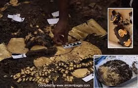 Theo tuyên bố, lãnh chúa được chôn mặt úp xuống, đây là phong tục chôn cất phổ biến trong thời kỳ này.