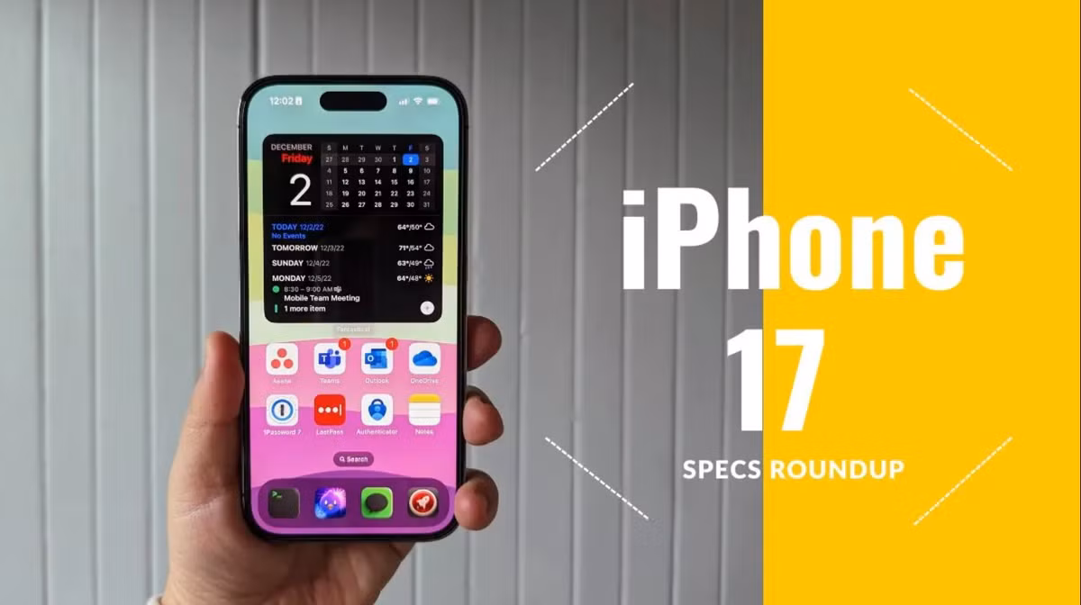 Camera FaceTime iPhone 17 sẽ sử dụng ống kính 6 thành phần so với ống kính 5 thành phần được sử dụng cho ống kính trên dòng iPhone 15 và 16.