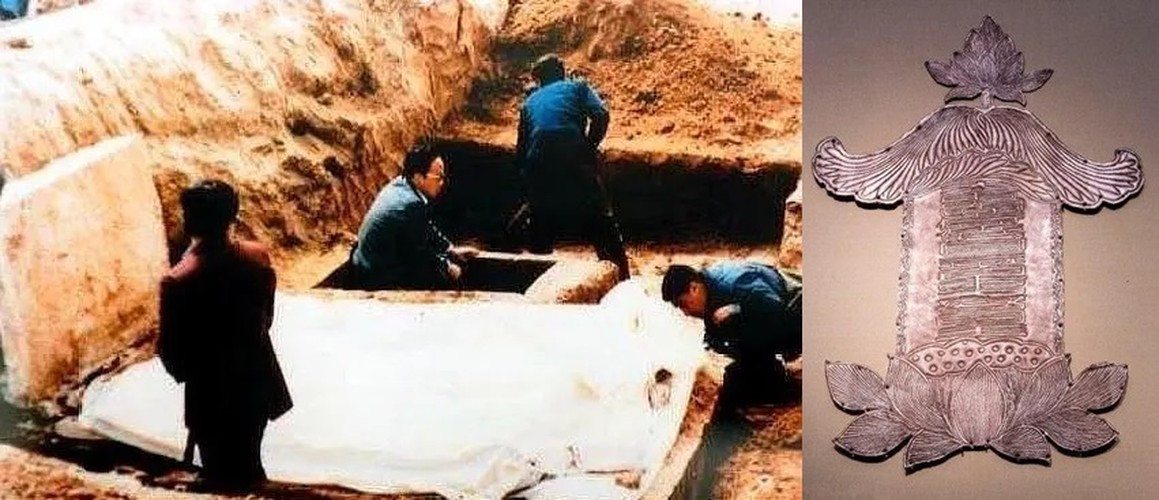 Ở chính giữa lăng mộ đặt một quan tài bằng đá do 10 phiến đá tạo thành. Các khoảng trống giữa các phiến đá khi ghép vào nhau được bịt kín bằng đất sét trắng.