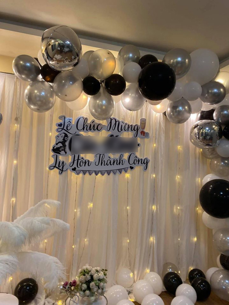 Trước đó MXH từng xôn xao bàn tán về bữa tiệc mừng ly hôn thành công của cô gái tên C.K.