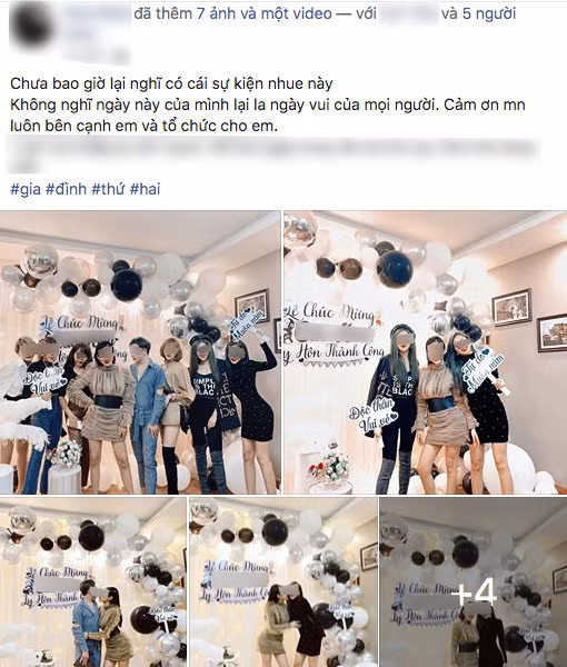 Phải kể đến một số bình luận của netizen về bữa tiệc này như: "Thật sự Không hiểu nổi giới trẻ bây giờ. Nếu kết hôn là một sự việc trọng đại thì giờ nó đơn giản quá nên bỏ nhau cũng ăn mừng", "Không hiểu nổi giờ kết hôn và ly hôn dễ dàng quá hay sao",...