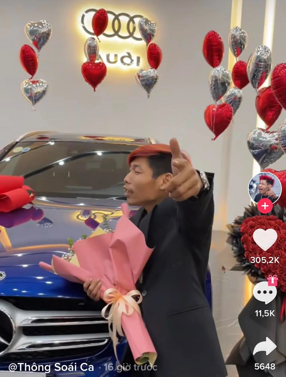 Thời gian qua TikToker này khiến cư dân mạng bất ngờ khi sắm xế hộp tiền tỷ chỉ trong 1 tháng tham gia TikTok.