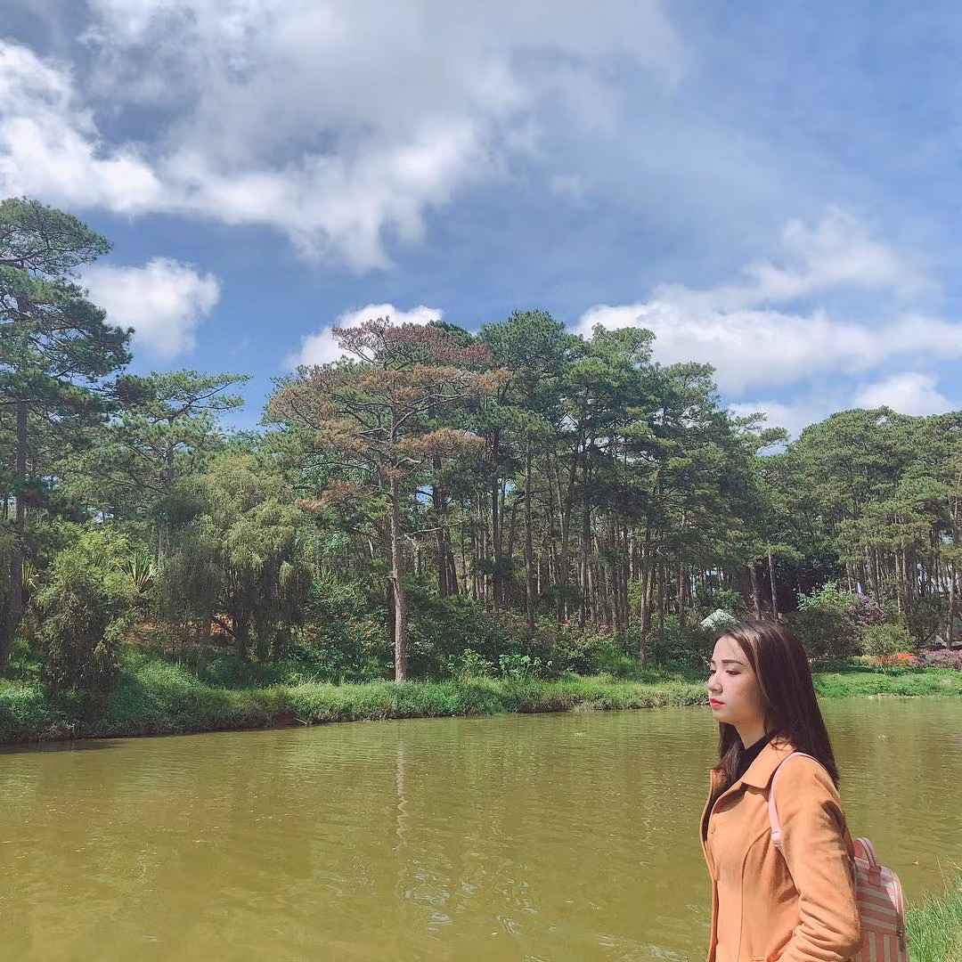 Một trong những rừng thông Đà Lạt được nhiều người biết đến là ở đối diện hồ Than Thở. Rừng thông này là rừng thông ba lá tuyệt đẹp hiếm thấy.