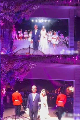 Tham dự đám cưới "siêu to khủng lồ" này nhiều khách mời không khỏi ngạc nhiên như bước vào thiên đường, tấm tắc trước mức độ hào nhoáng mà gia đình đã kỳ công chuẩn bị.