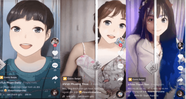 Lấy cảm hứng từ những nhân vật trong anime của xứ sở hoa anh đào không ít TikToker đã lấy hình ảnh đó đã ứng với bản thân, cho ra đời những nhân vật anime giống với mình nhất.