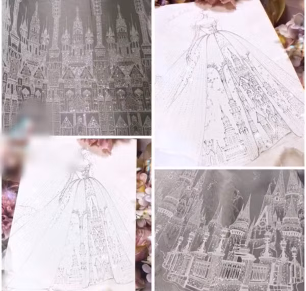 Vốn là một người có ngoại hình khiến nhiều người “mê mệt”, nhan sắc Khánh Huyền trong chiếc váy cưới sang trọng lại càng làm cư dân mạng phải trầm trồ.