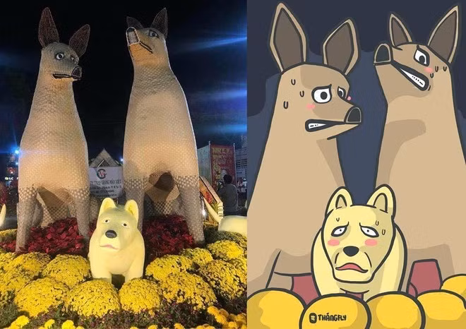 Và đây là tạo hình của linh vật để chào đón Xuân Mậu Tuất 2018 khiến dân mạng cười nghiêng ngả.