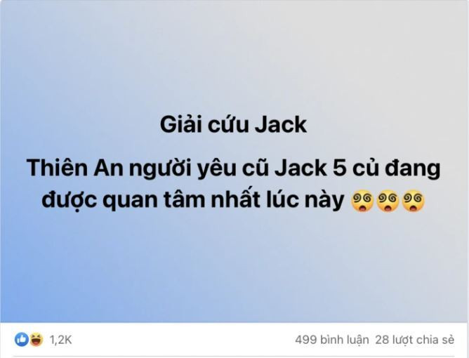 Tưởng chừng như lùm xùm tình cảm giữa Thiên An và Jack đã lắng xuống, thế nhưng vào khoảng giữa năm 2022 khắp cõi mạng xôn xao tin đồn Thiên An từng "bắt cá 2 tay" trong khoảng 4 năm nay, hẹn hò cùng lúc nhiều người, trong đó có ca sĩ Jack.