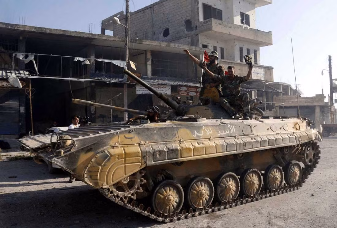 Thực tế thì Quân đội Syria trước đó cũng có trong biên chế đến hàng trăm chiếc BMP-1. Theo một số nguồn tin, ước tính số BMP-1 trong Quân đội Syria lên tới hơn 2.000 chiếc, trong khi phiên bản BMP-2 hiện đại hơn chỉ có 100 chiếc. Nguồn ảnh: Armyrecognition