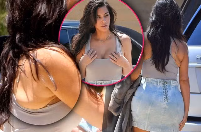 Mặc dù Kim Kardashian tiết lộ cô đã giảm được gần 30kg sau khi sinh con trai thứ hai, nhưng khi ống kính paparazzi quay sát vào thân hình của cô thì mới thấy Kim vẫn còn phải mất công ăn kiêng và tập luyện dài.