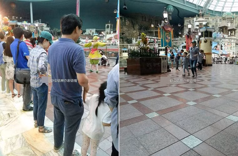 Mới đây, hai vợ chồng Lee Young Ae đã đưa hai con sinh đôi đi chơi công viên Lotte World, Seoul, Hàn Quốc.