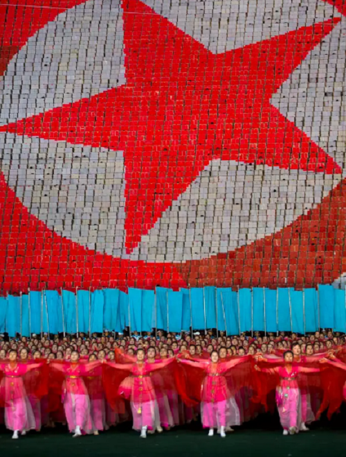 Lafforgue thường đến Triều Tiên vào dịp có những sự kiện đặc biệt như lễ hội Arirang.