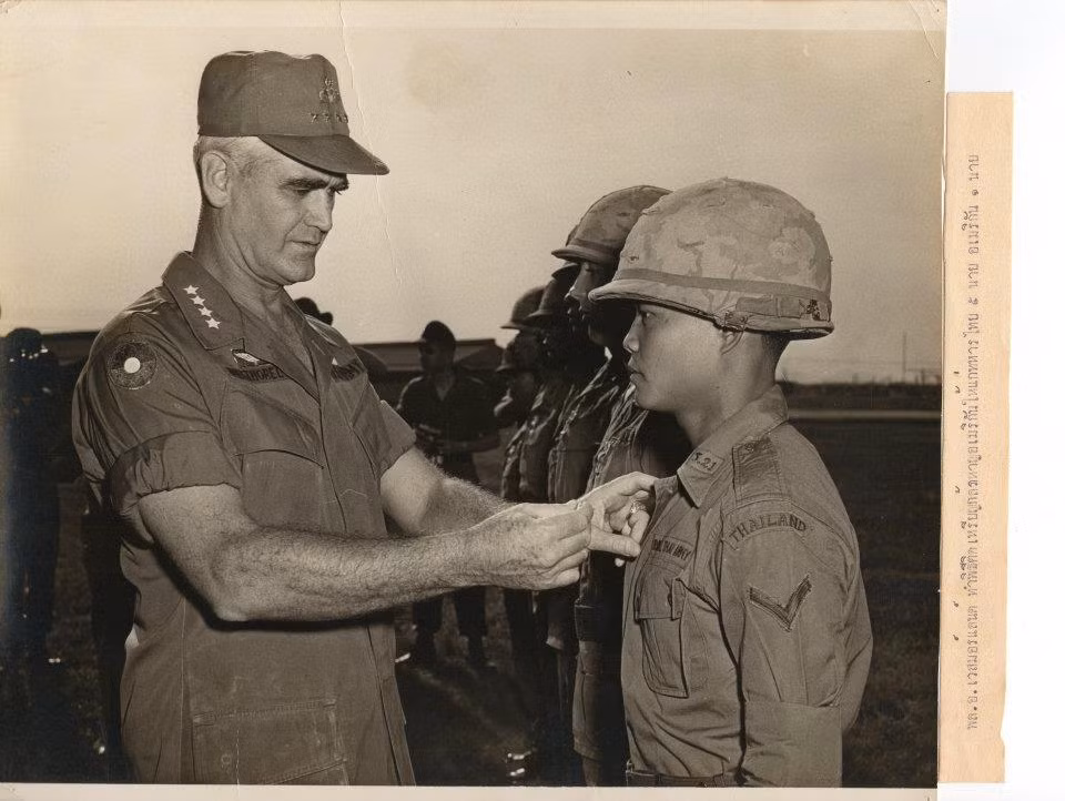 Quân đội Thái Lan cũng đã từng gửi quân sang tham chiến tại chiến trường miền Nam Việt Nam trong những năm từ 1965 tới 1971. Thực tế, quân đội Thái Lan được cho là có nhiều hoạt động quân sự tại Lào hơn là tại miền Nam Việt Nam. Nguồn ảnh: Vietnamwar.