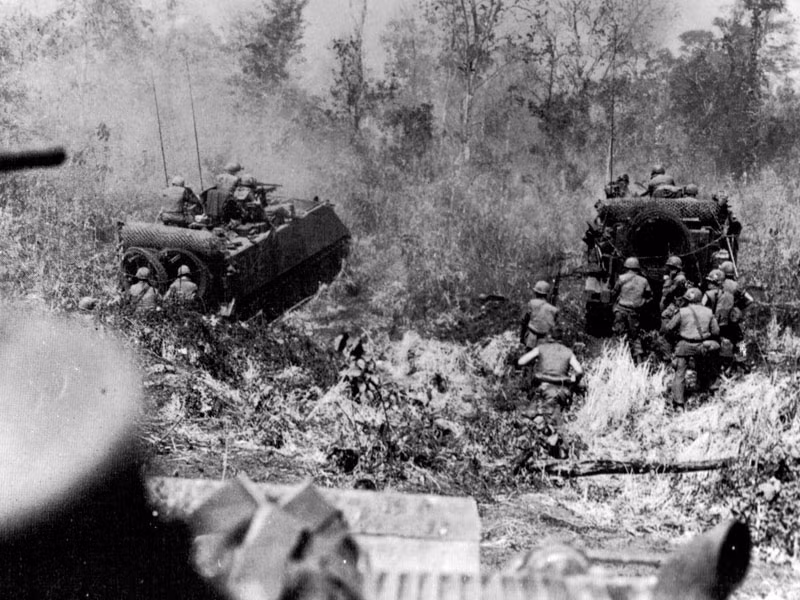 Tổng cộng tham gia chiến dịch này có một Lữ đoàn bộ binh của Mỹ kèm theo nhiều đơn vị của quân đội ngụy Sài Gòn với tổng cộng 22.000 quân; trong khi đó phía ta chỉ có Sư đoàn 9 và một vài đơn vị bộ đội địa phương vẫn đang củng cố lực lượng trong khu vực này sau nhiều tháng trước đó đã giao tranh liên tục với quân đội ngụy Sài Gòn và đồng minh. Nguồn ảnh: Center.