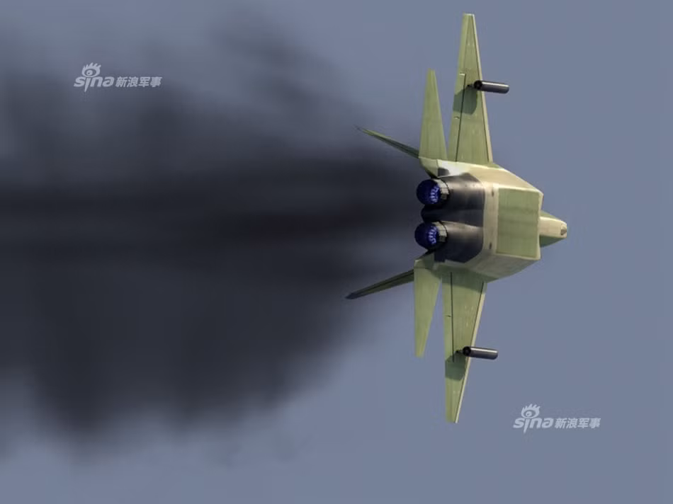 Điều này được minh chứng bằng việc động cơ này thường xã khói đen ngùm mỗi khi phi công nhấn ga. Điều này cho thấy mẫu thử nghiệm mới vẫn chưa được cải tiến về mặt động cơ. Ảnh: Sina.