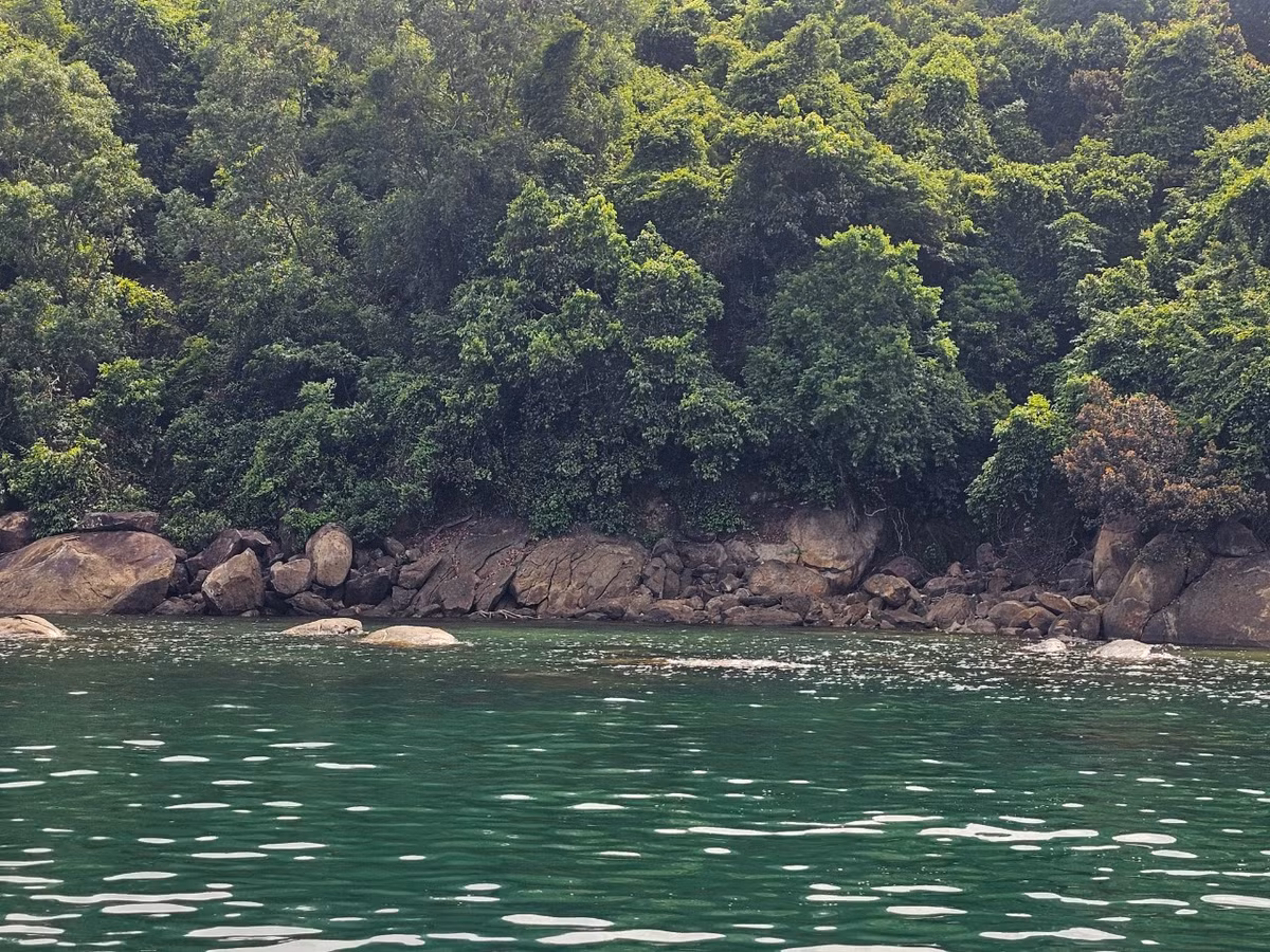 Làn nước trong xanh và những gờ đá độc đáo tạo nên bức tranh hoang sơ tuyệt đẹp.