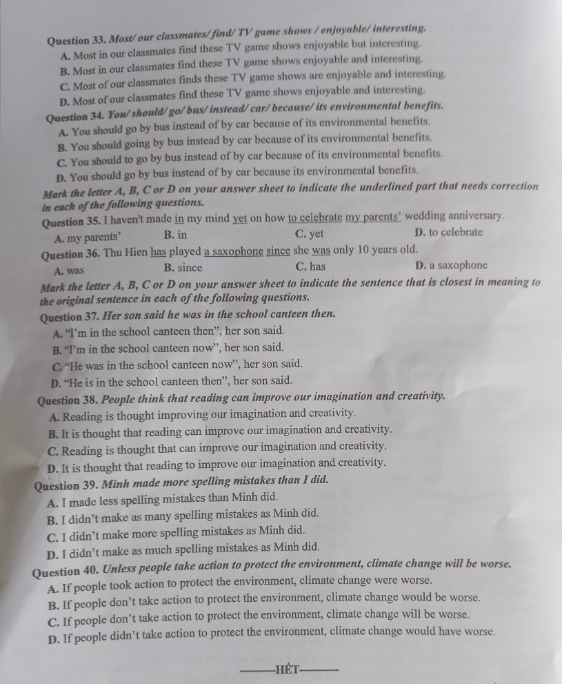 Thi vao lop 10 tai Ha Noi: Thi sinh kho lay diem cao mon Tieng Anh-Hinh-4