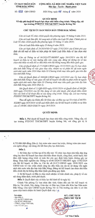 Đắk Nông: Liên danh 2 công ty dự gói thầu hơn 5,4 tỷ đồng - Hình 2 Dak Nong: Lien danh 2 cong ty du goi thau hon 5,4 ty dong-Hinh-2