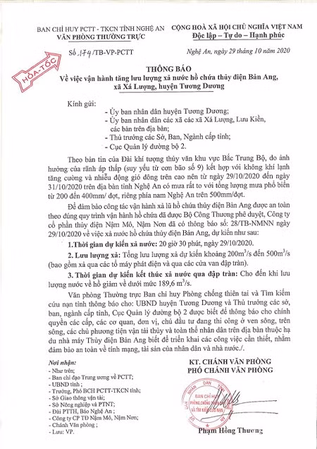 Nhiều địa phương ngập nặng: Thủy điện Nghệ An xả lũ có đúng quy trình? - Hình 5 Nhieu dia phuong ngap nang: Thuy dien Nghe An xa lu co dung quy trinh?-Hinh-5