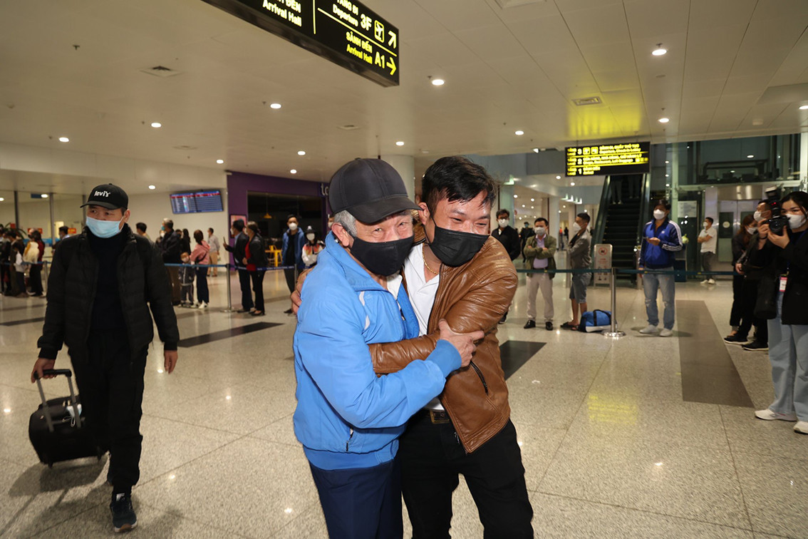 Đây là những người Việt mắc kẹt tại Ukraine đã phải di chuyển sang Ba Lan để chờ được đưa về nước.