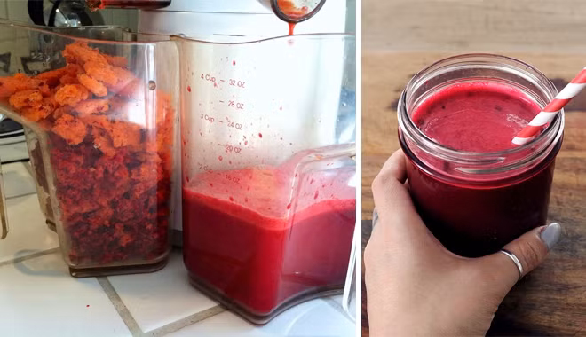 Đặc biệt hơn cả nước ép chanh, cà rốt táo và củ cải đường giúp bạn kiểm soát huyết áp và giúp thanh lọc phổi của bạn thêm khỏe mạnh hơn.