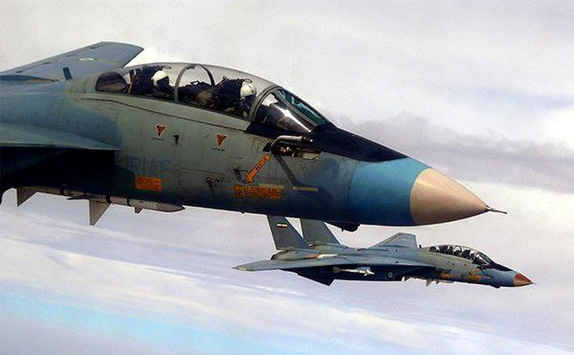  F-14 Tomcat do Mỹ sản xuất còn có biệt danh "Mèo đực". Đây được coi là loại máy bay tiêm kích cánh cụp cánh xòe mạnh nhất thế giới.