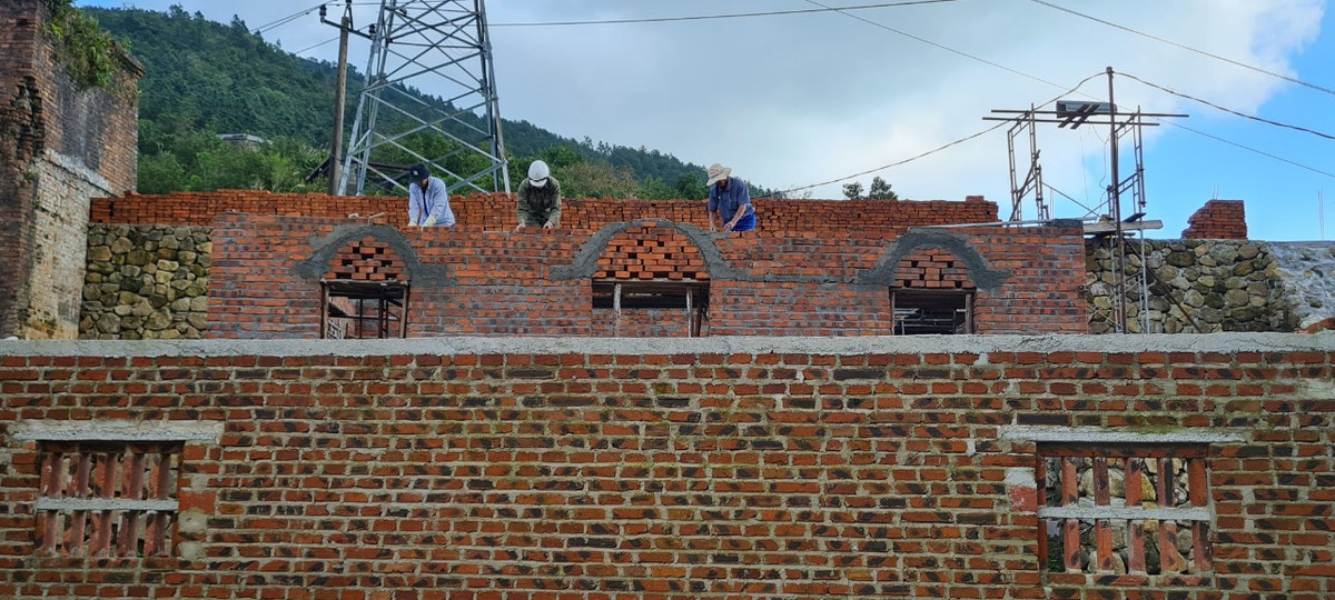 Đơn vị thi công chính là Viện Khoa học Công nghệ Xây dựng.