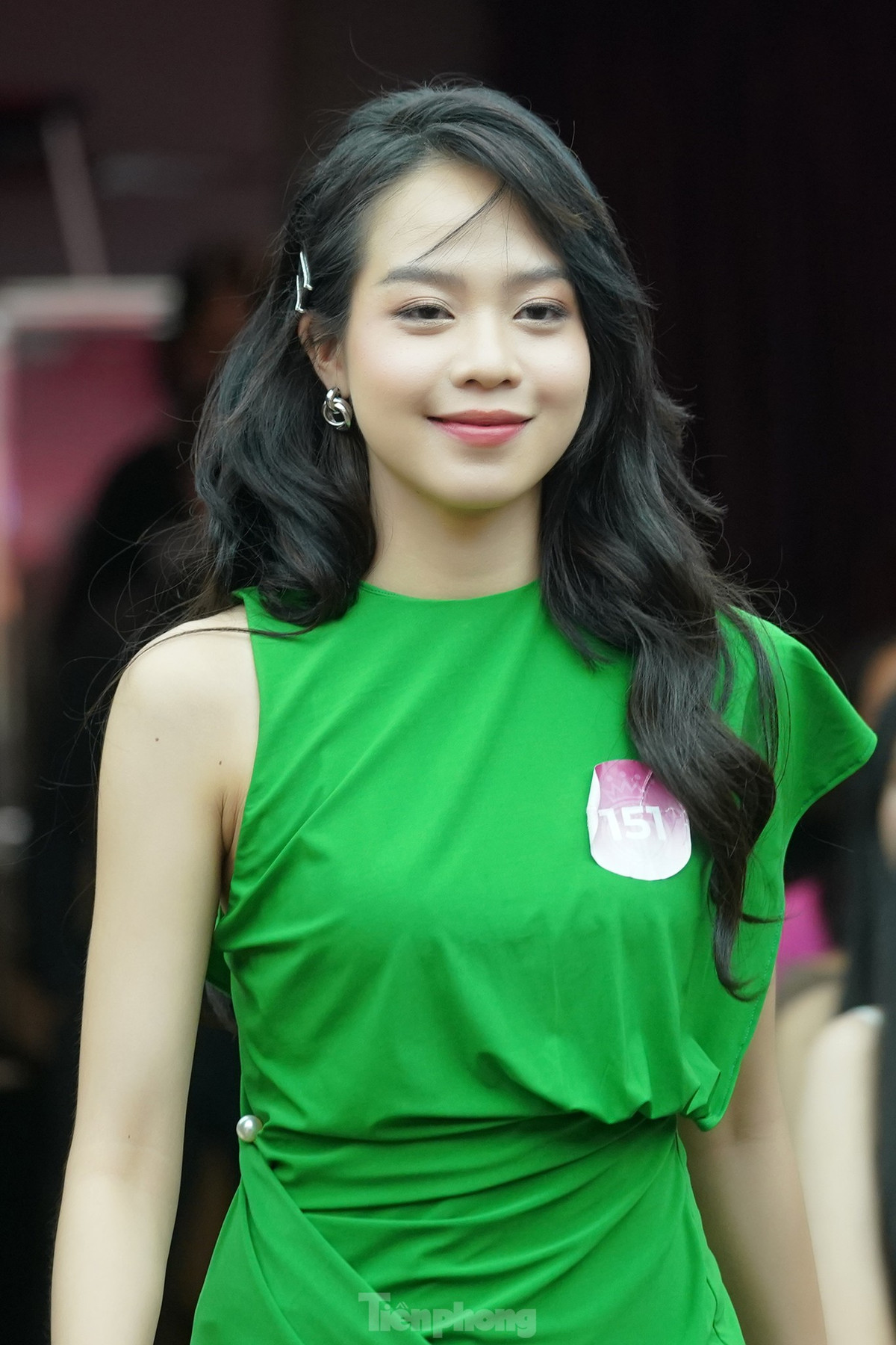 Sau khi trải qua buổi phỏng vấn sơ bộ cùng ban giám khảo, Thanh Thủy thay bộ trang phục màu xanh nổi bật. Thời điểm đó, trả lời Tiền Phong, nàng hậu sinh năm 2002 nói cô không bị ban giám khảo làm khó. Giám khảo chỉ ấn tượng với chiều cao 1,75 m của cô gái đến từ Đà Nẵng.