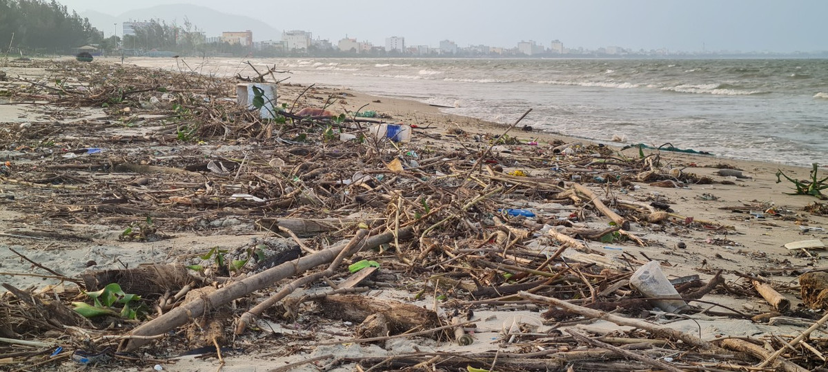 Cảnh tượng khó tin tại một trong những bãi biển tuyệt đẹp ở Đà Nẵng.