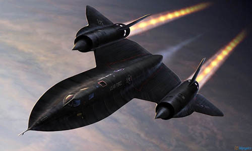 SR-71 có thể đạt đến vận tốc Mach 3 (3.700 km/h).