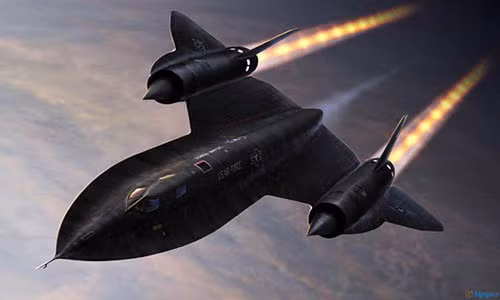 SR-71 có thể đạt đến vận tốc Mach 3 (3.700 km/h).