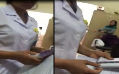 Benh vien K hop xu ly vu clip bs nhan phong bi