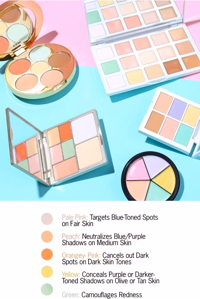 Vào mùa đông da thường không đều màu (mũi đỏ, quầng thâm mắt xanh, nốt vàng nổi khắp mặt). Để tăng hiệu quả trang điểm, cần dùng kem điều chỉnh màu da để trung hòa, đưa da về màu gốc rồi mới trang điểm các bước tiếp theo. 