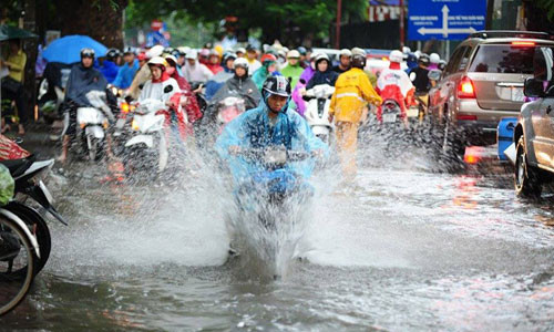 Bac Bo mua lon dien rong vung nui canh bao lu quet